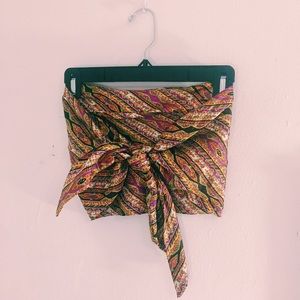 VTG OOAK Boho Crop Top and Maxi Skirt 2 Piece Set